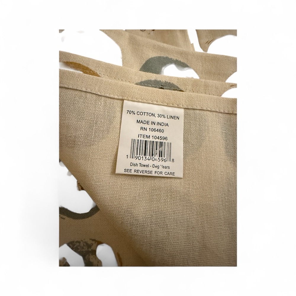 Primitive by Kathy Dish Towels- Dog Years - Picture 2 of 5